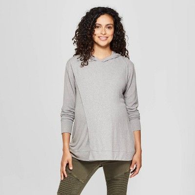 Nursing Hooded Swing Maternity Sweatshirt - Isabel Maternity by Ingrid & Isabel™ | Target