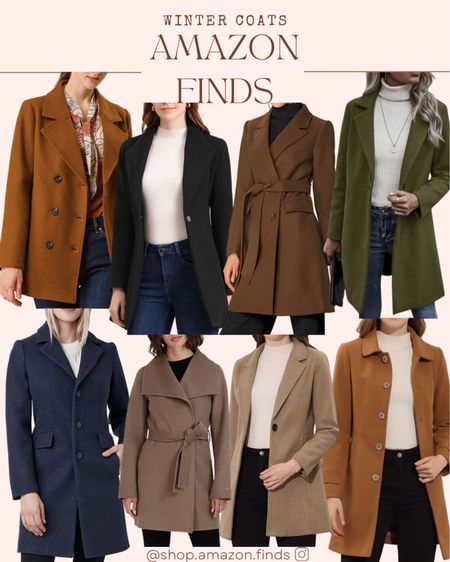 Coats, coats, coats! All from Amazon.

#LTKSeasonal #LTKstyletip