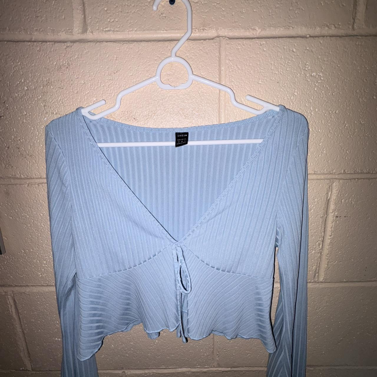 SHEIN Women's Shirt - Blue - M | Depop US