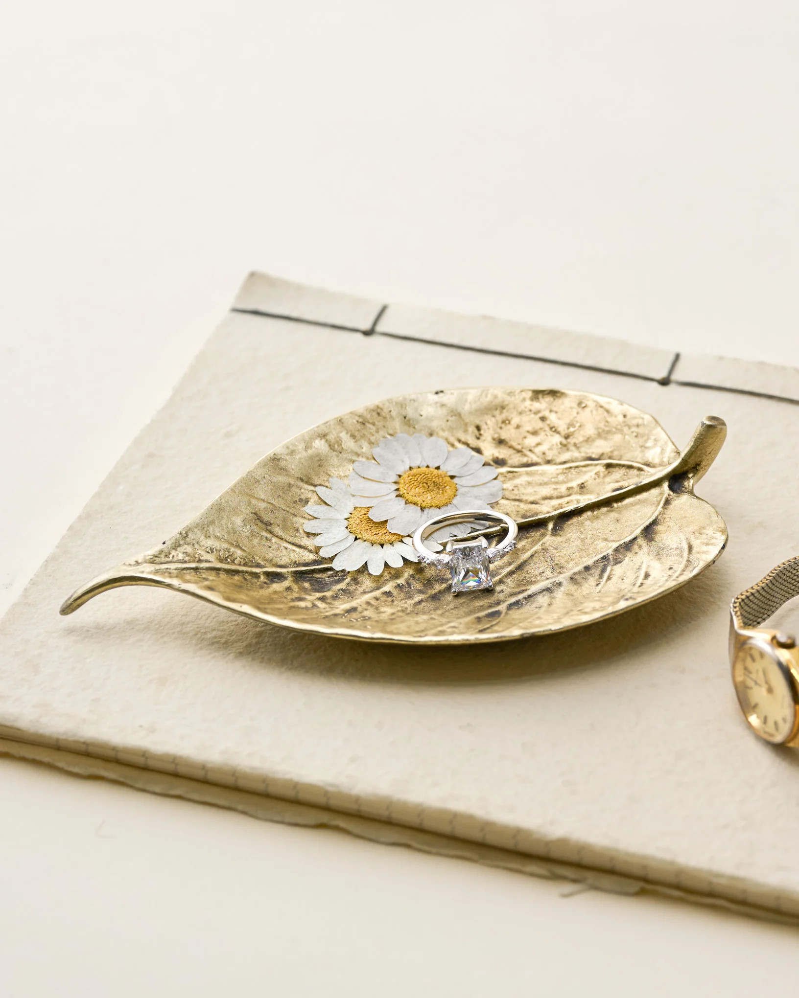 Brass Leaf Trinket Dish | Magnolia
