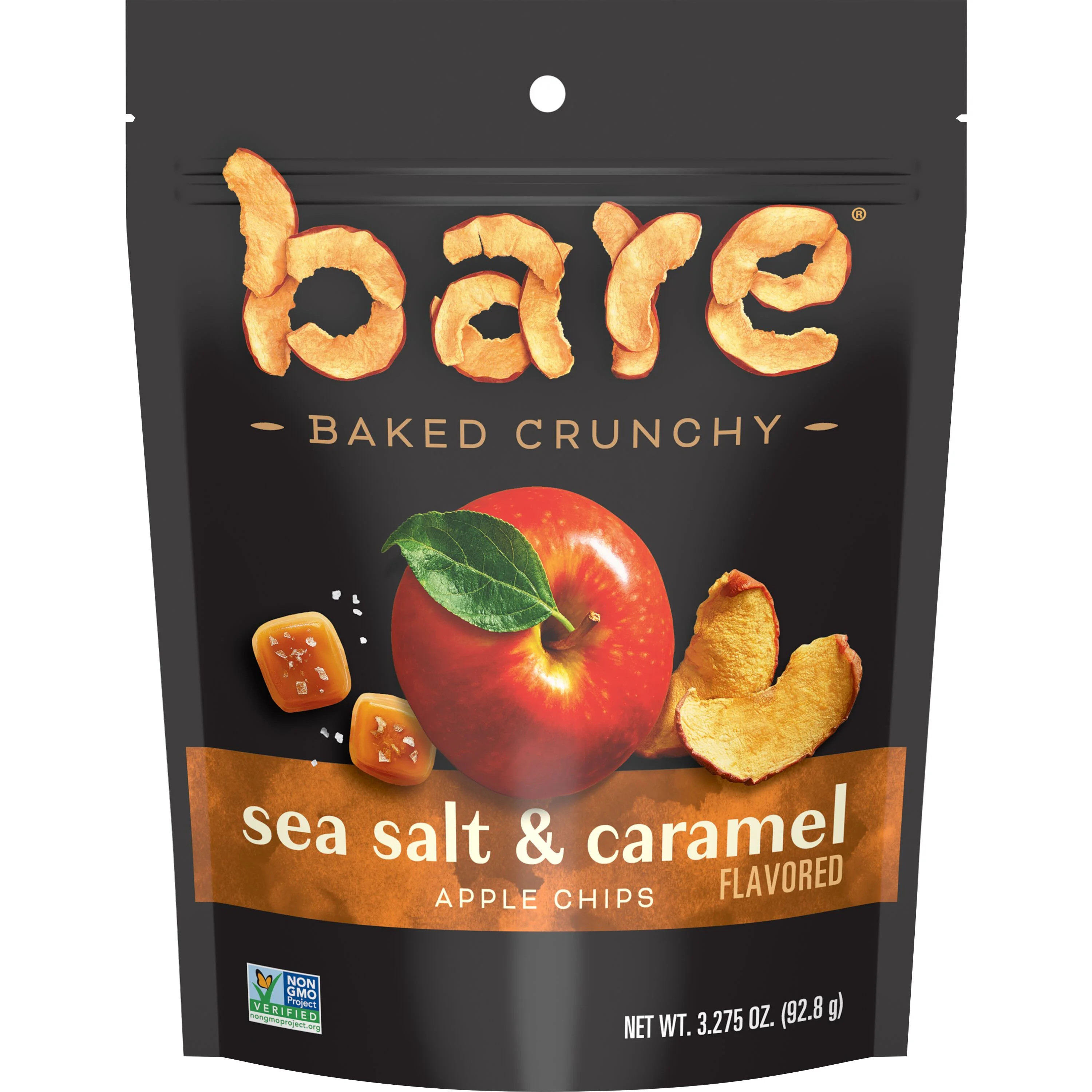 Bare Baked Crunchy Apple Chips, Sea Salt & Caramel, 3.275 oz | Walmart (US)