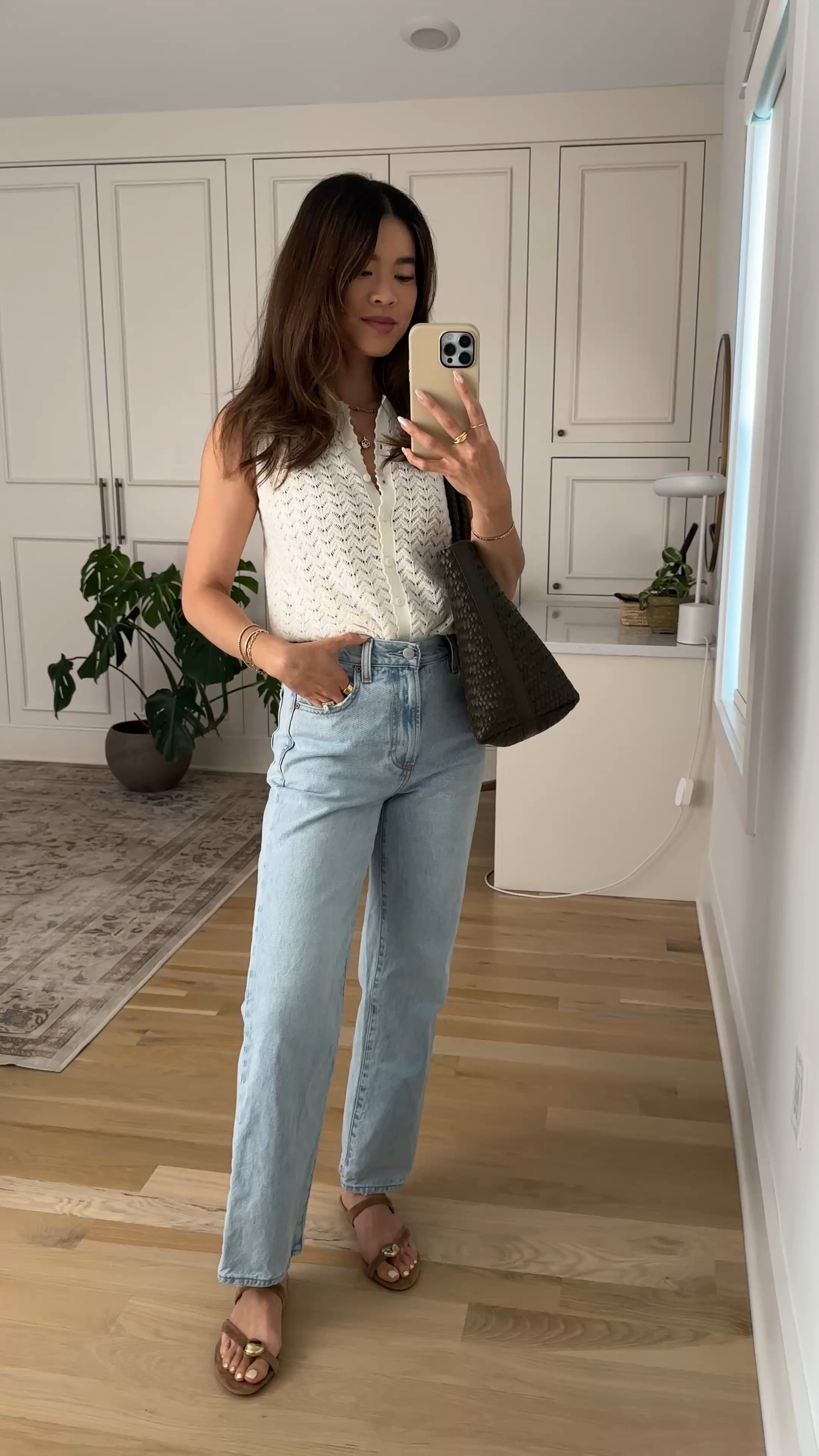 Sizing info:
•White tank size XS 
•Wide leg light wash jeans size 23 in 15 yrs brl thr bleu  

petite fashion, get dressed with me, outfit inspiration, ootd, nashville outfit, Nashville influencer, petite style, vacation style, casual outfits, mom style, petite pants, spring outfits, spring outfit info, spring pants, spring outfit idea, spring top, spring bag, spring tank, spring shoes, summer pants, petite pants, cropped pants, aritzia pants, aritzia jeans, spring jeans, summer jeans, jeans, petite jeans,  

 @Aritzia 

#LTKootd #LTKSeasonal #LTKPetite