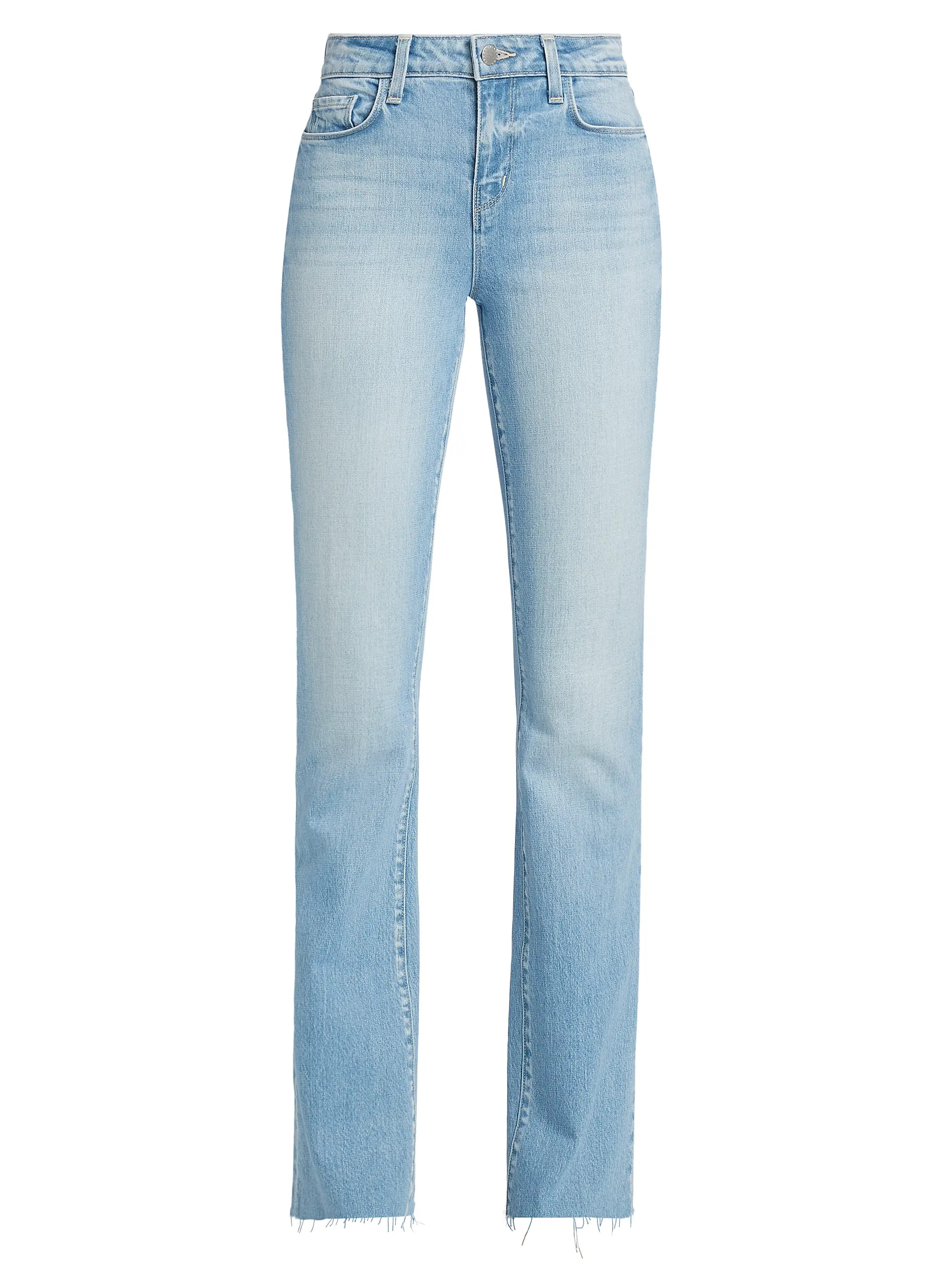 L'AGENCE Ruth High-Rise Straight Jeans | Saks Fifth Avenue | Saks Fifth Avenue