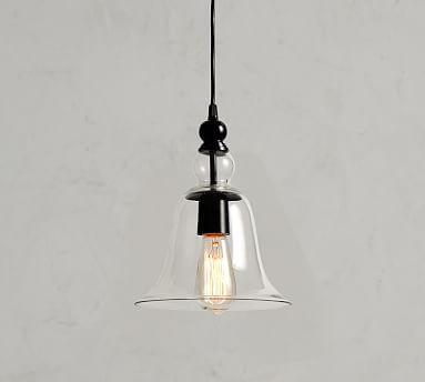Rustic Glass Indoor/Outdoor Pendant | Pottery Barn (US)