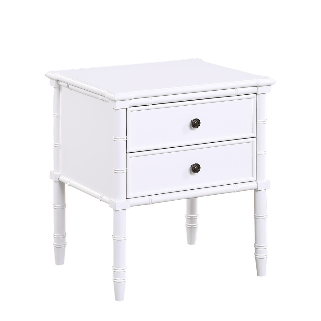 Ellison 2 Drawer Nightstand In White | 1stopbedrooms