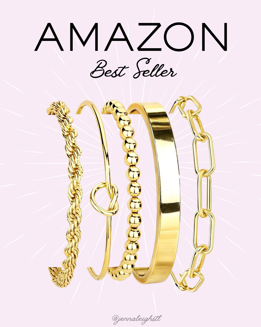 This Amazon best seller just dropped in price. A gold bracelet stack that is non tarnish and perfect for everyday wear. 

 #LTKSaleAlert #LTKMidsize #LTKWorkwear