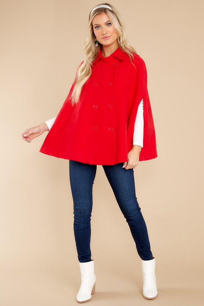 Together In This Moment Red Cape | Red Dress 