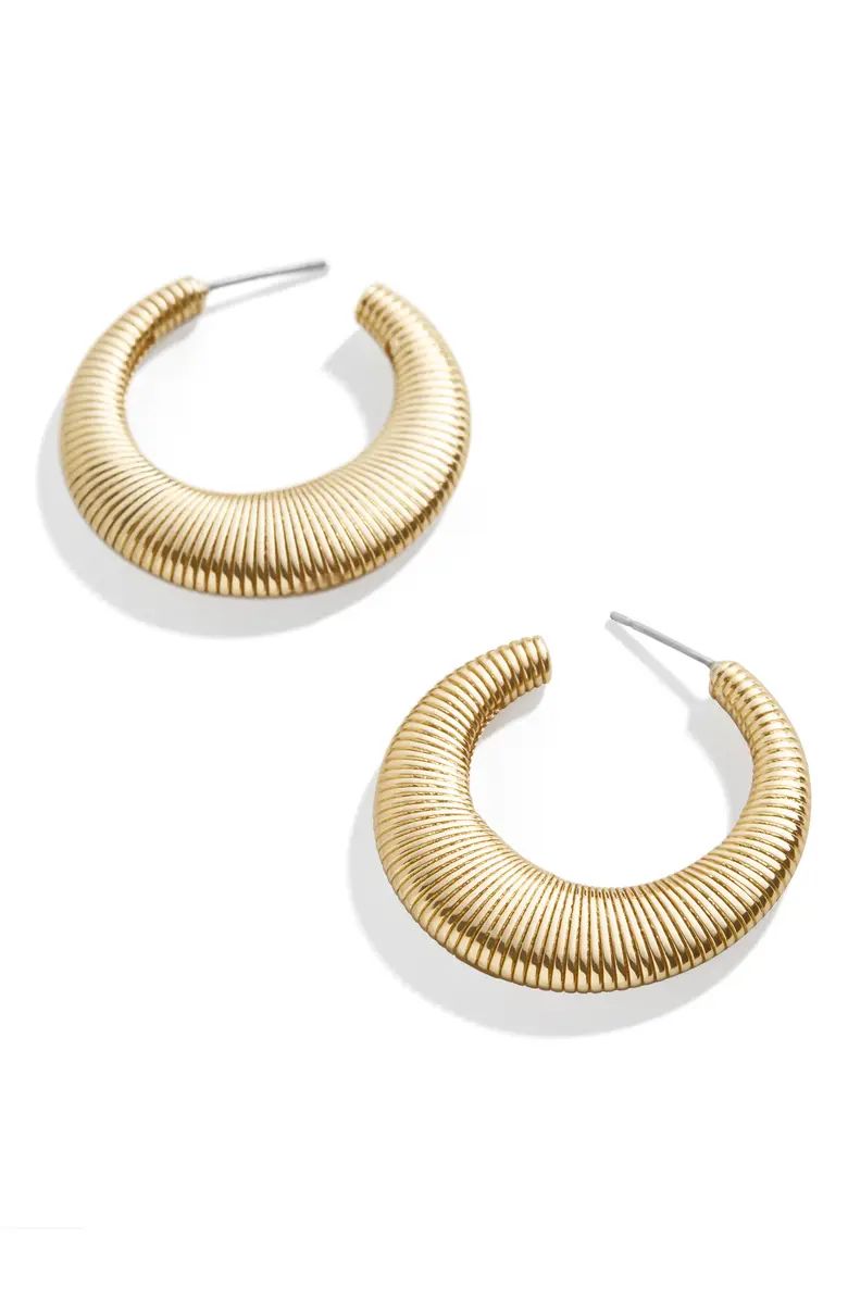 Textured Hoop Earrings | Nordstrom