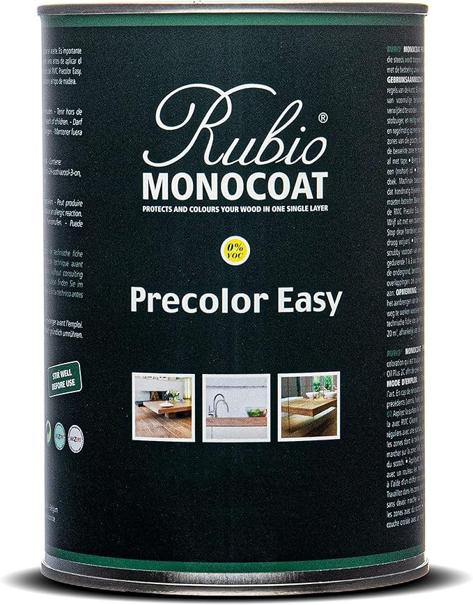 Rubio Monocoat Precolor Easy, Indoor Water-Based Wood Stain & Pre-Treatment, 20 m² - Intense Bla... | Amazon (CA)