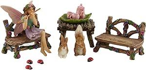 PRETMANNS Fairy Garden Fairies Figurines - Fairy for Fairy Gardens - Fairy Garden Accessories - M... | Amazon (US)