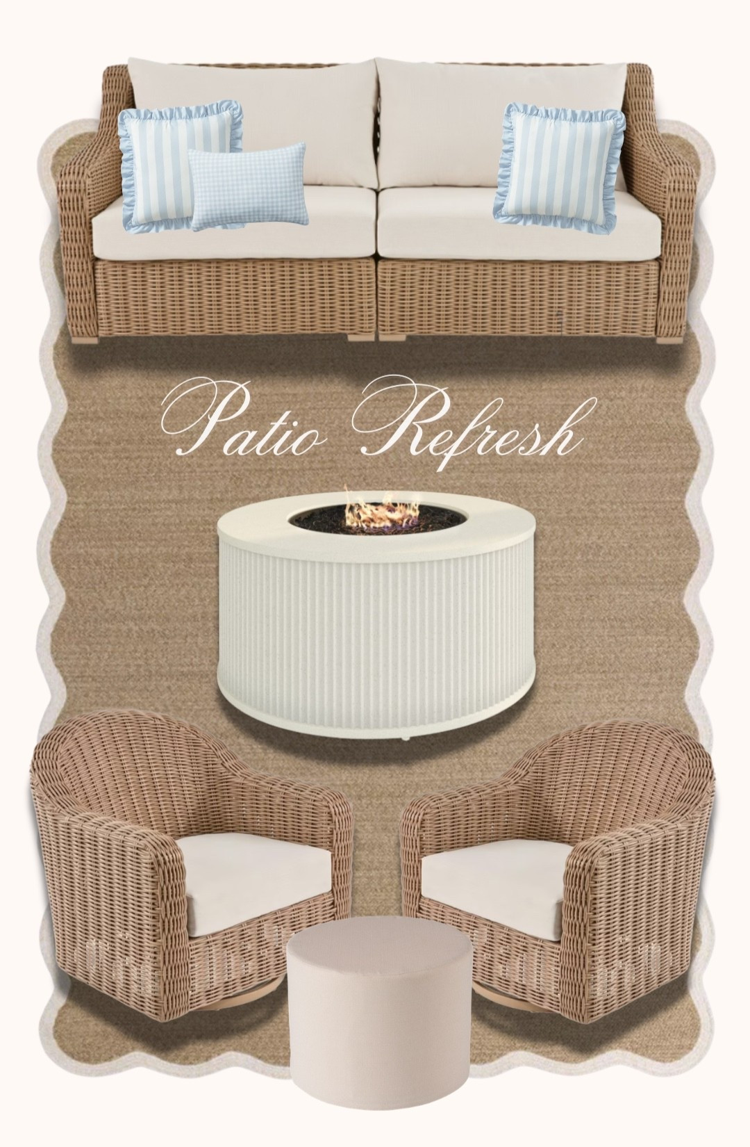 Patio refresh for summer! ☀️

My Texas house, Better Homes & Garden, Target, Walmart, outdoor decor, patio furniture, fire pit table, swivel chairs, coffee table, citronella candle, outdoor rug, pillows, cabana, wicker furniture, look for less, affordable finds, new arrivals, fancythingsblog

#LTKHome #LTKSeasonal #LTKSaleAlert