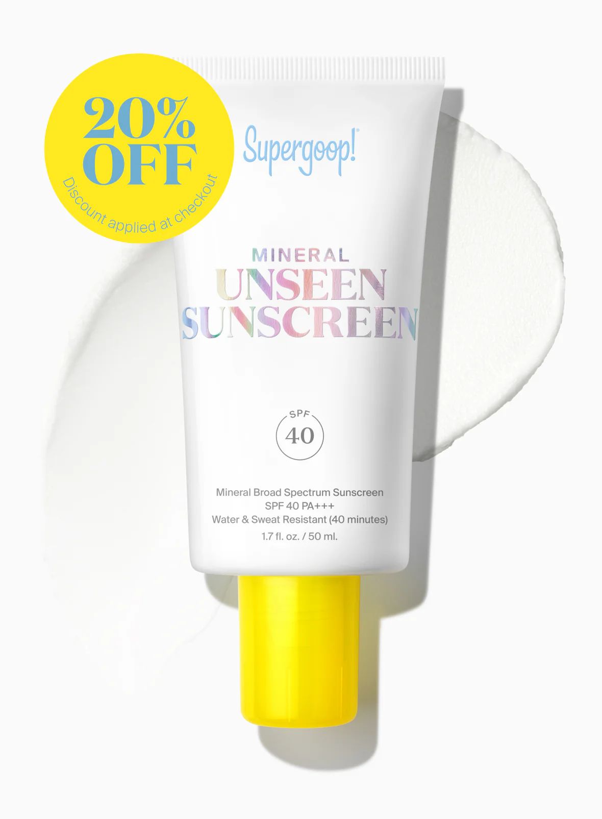 Mineral Unseen Sunscreen SPF 40 | Supergoop