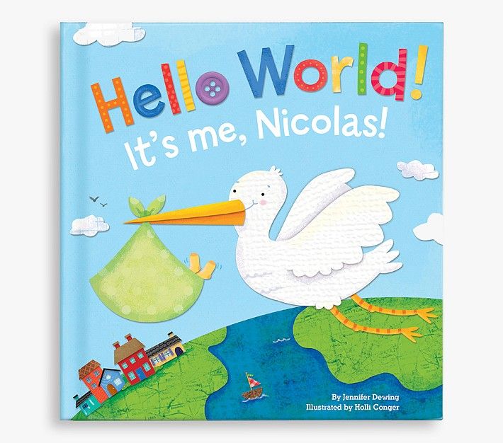 Hello World Personalized Book For Boys | Pottery Barn Kids