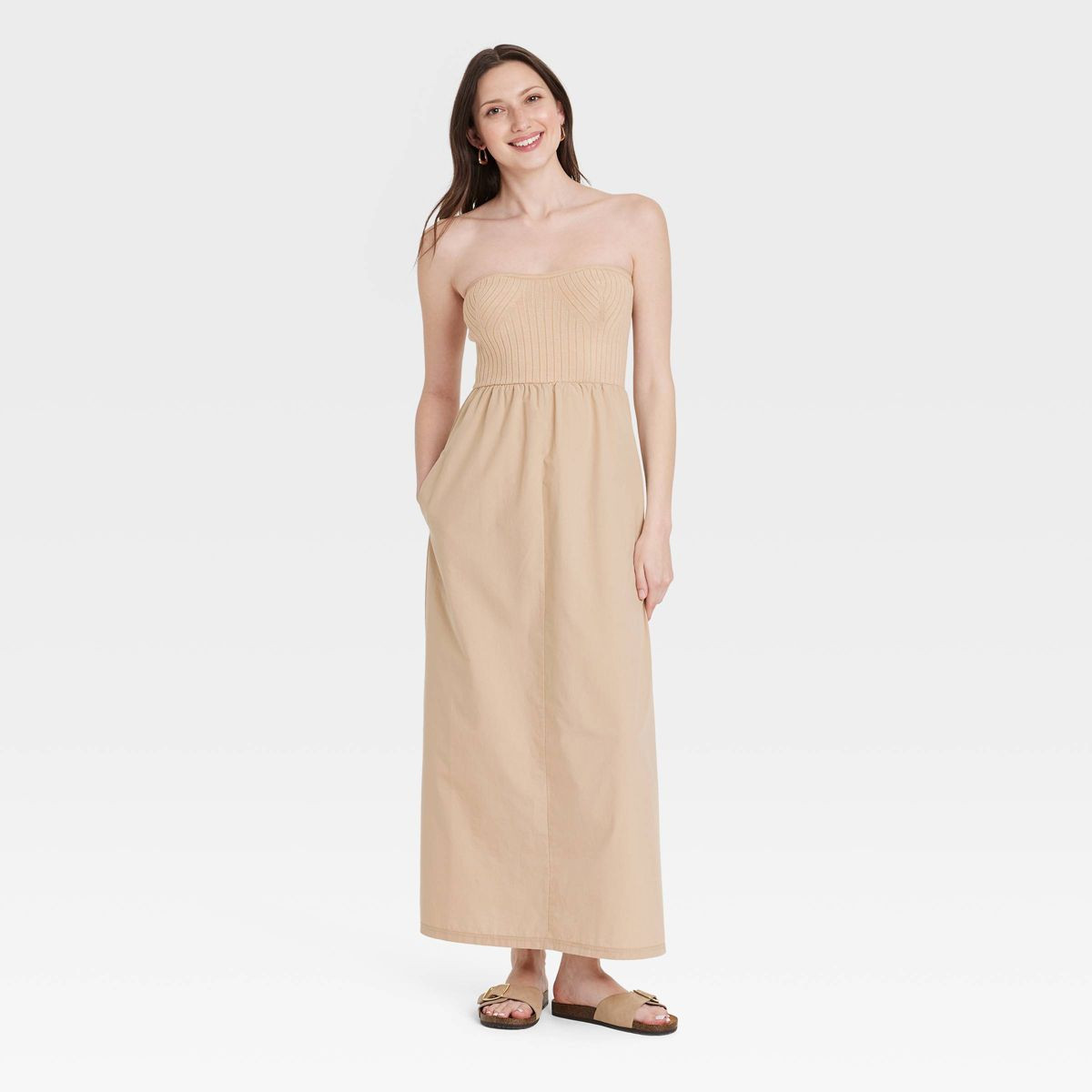 Women's Strapless Midi Sweater Dress - Universal Thread™ | Target