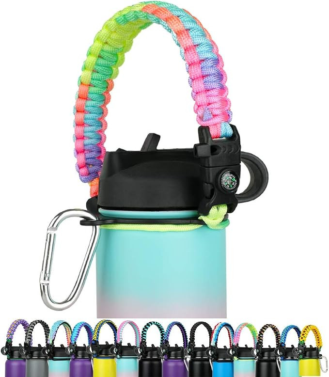 WEREWOLVES Paracord Handle - Fits Wide Mouth Bottles 12oz to 64oz - Paracord Strap Cord - Ideal W... | Amazon (US)