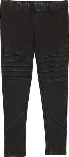 Kids' Kids' Stretch Cotton Moto Leggings | Nordstrom