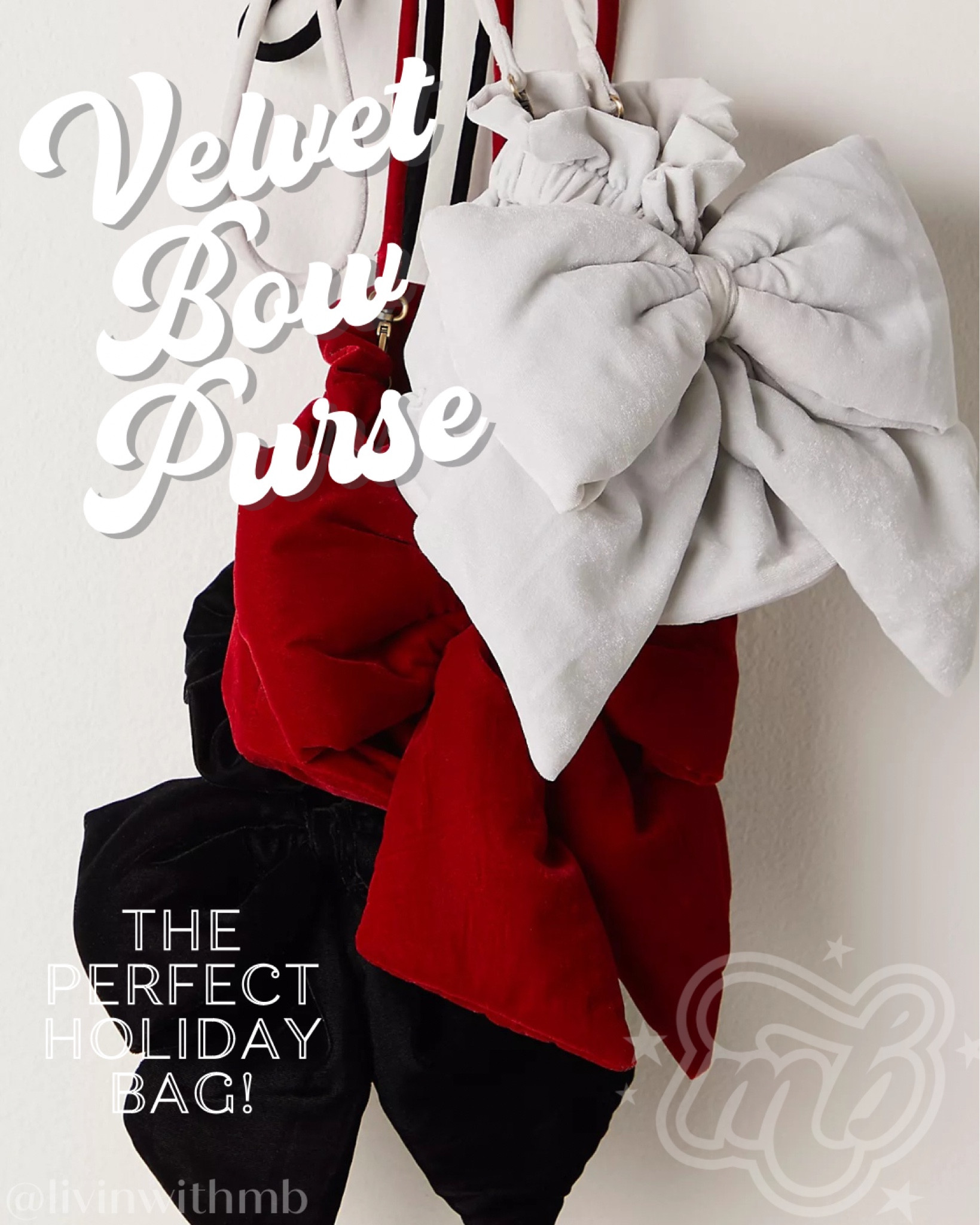 This velvet bow purse is PERFECT for the holidays!😍

#LTKSeasonal #LTKHoliday #LTKItBag