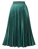 DRESSTELLS Pleated Midi Skirts for Women, Aline Long High Elastic Waisted Summer Flowy Chiffon Sw... | Amazon (US)