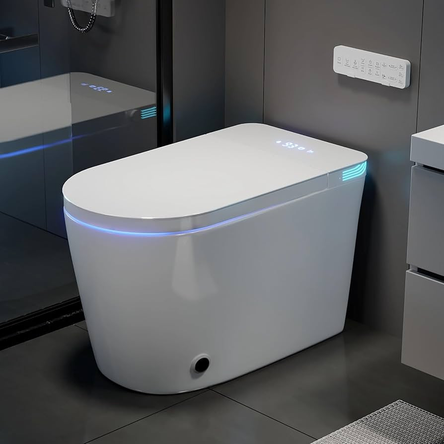 TOTTE Smart Toilet with Bidet Built-in, Auto Open/Close Lid, Auto Power 1000g MaP Flush, 1.28 GPF... | Amazon (US)