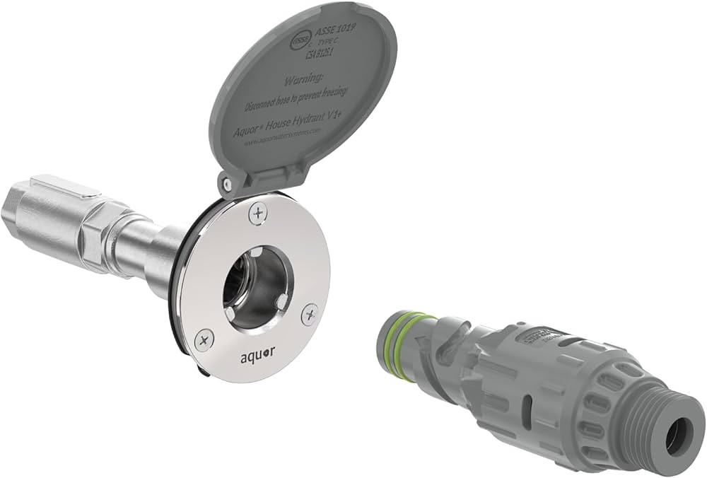 Aquor House Hydrant V1+ Frost Free Outdoor Faucet with Quick-Connect and Anti-Siphon, 4 inch, Sla... | Amazon (US)