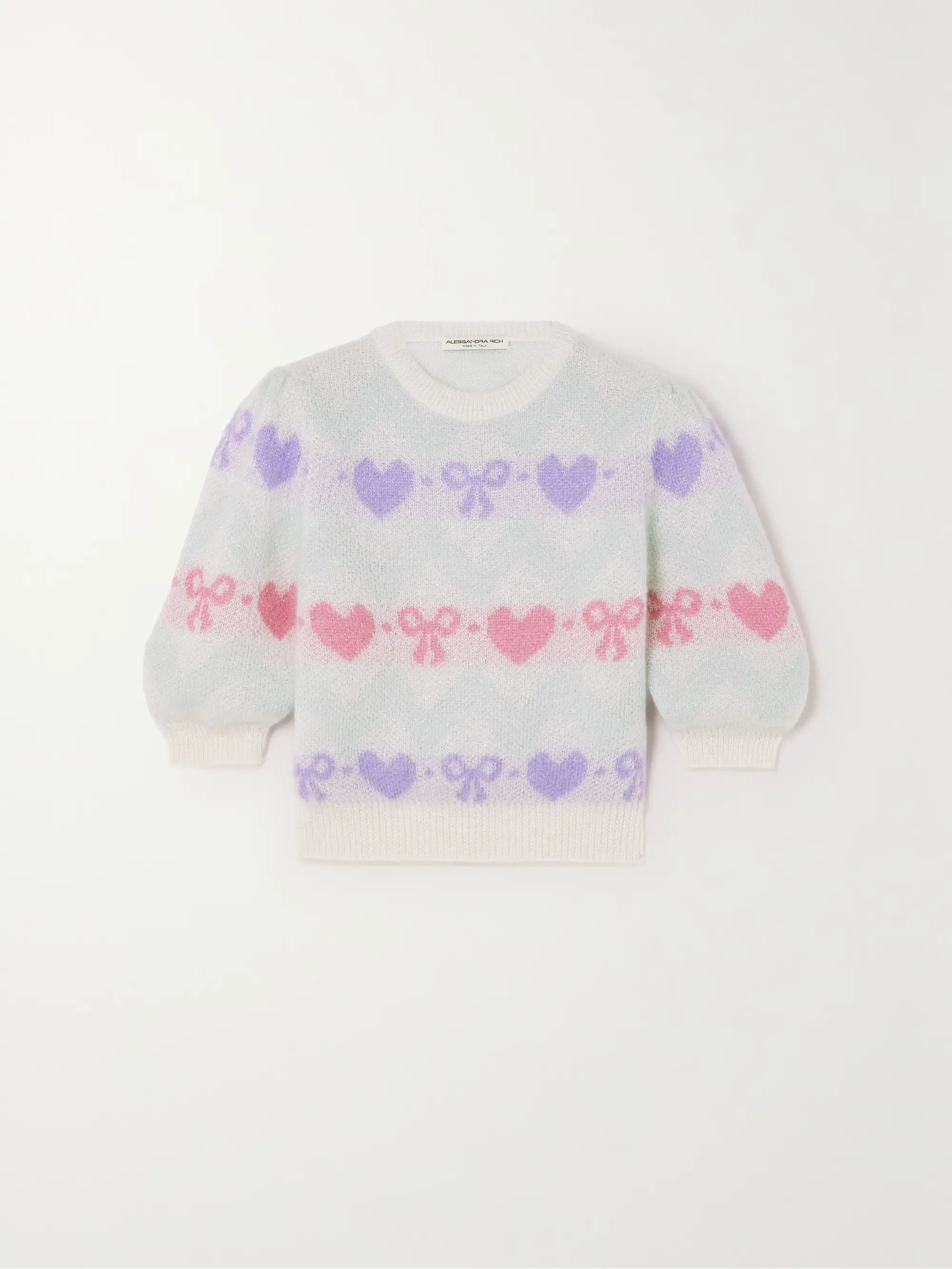 Pull en mohair mélangé jacquard métallisé | NET-A-PORTER (UK & EU)