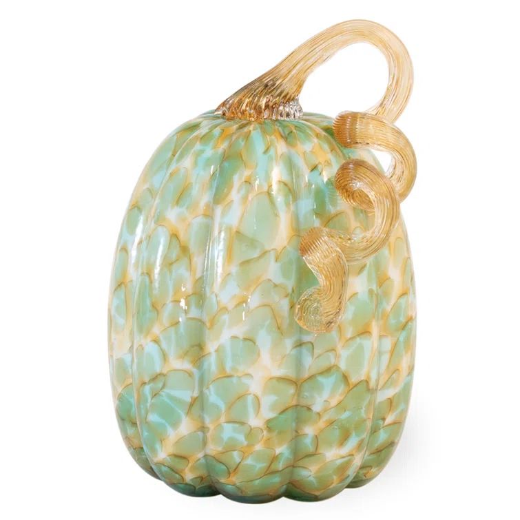 Large Glass Pumpkin Decorative Accent | Wayfair North America