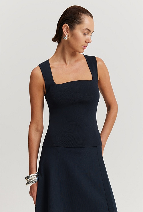 Square Knit Cami | Country Road