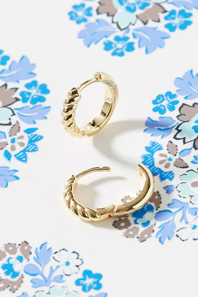 Phoebe Reversible Huggie Hoop Earrings | Anthropologie (US)