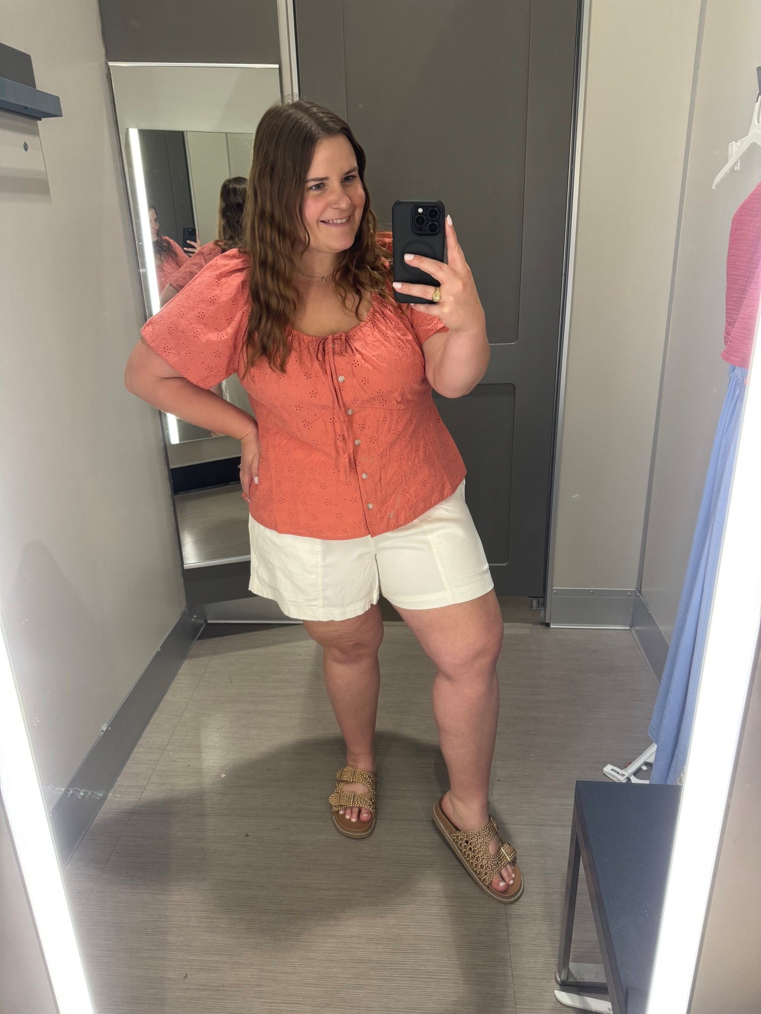 Target try on! Im 5’1 and a size 16. wearing an xxl in the eyelet top and I’m obsessed! The shorts were so cute but so see through😭

#LTKMidsize #LTKPlusSize #LTKootd