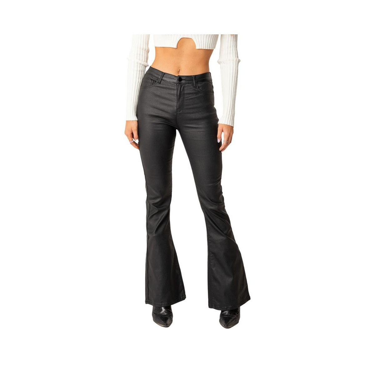Women's Luna Flare Jeans - Black | Macy's