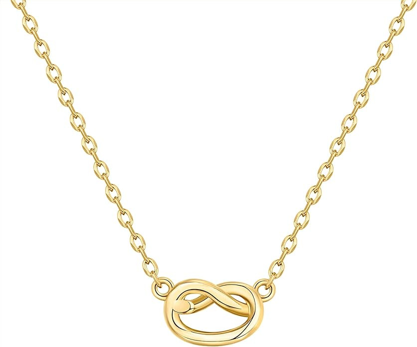 PAVOI 14K Gold Plated Dainty Cubic Zirconia Pendant Necklace for Women | Dot, Elephant, Butterfly... | Amazon (US)