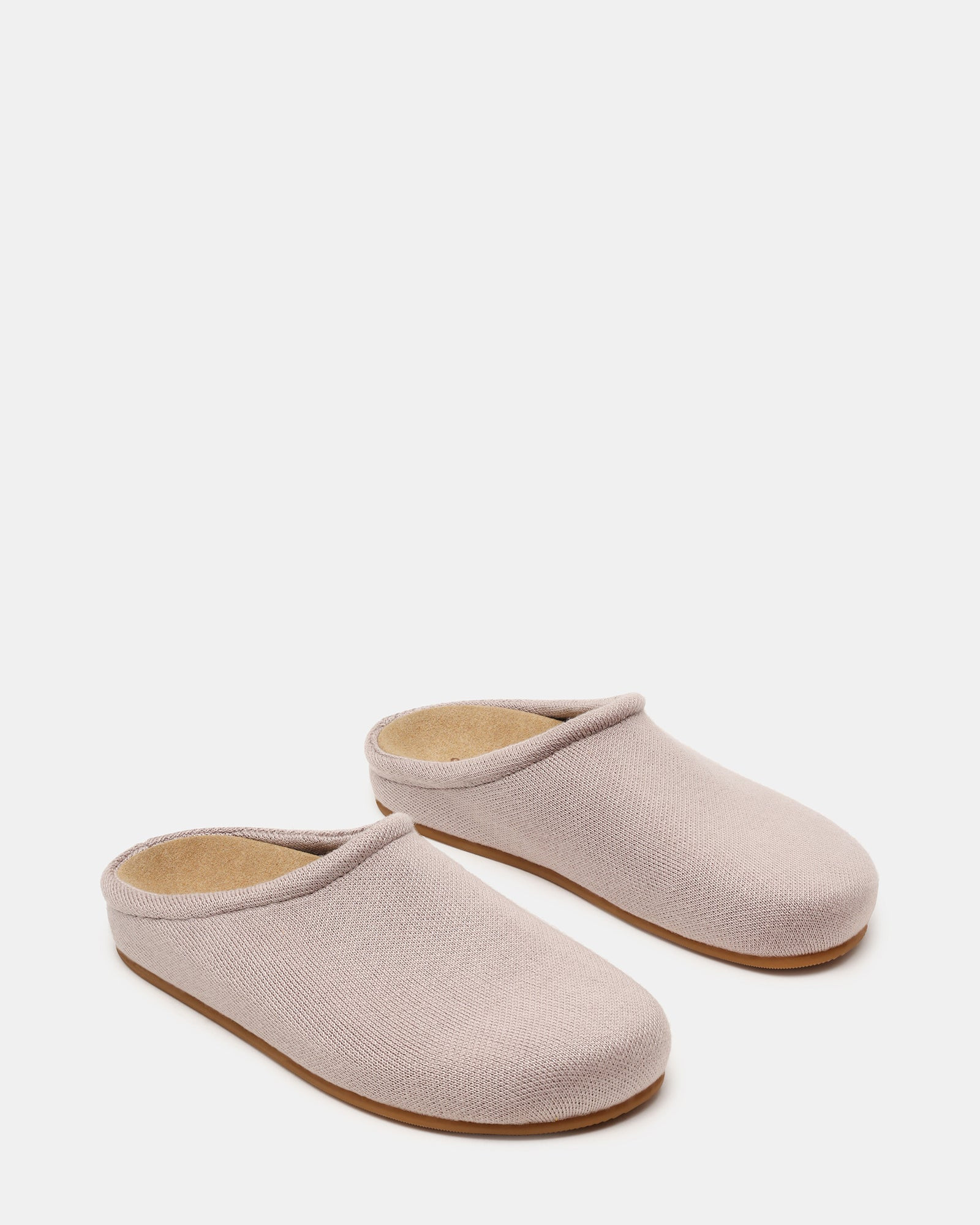 FERN Knit Taupe Mule Slip-On Round-Toe Women's Flat | Steve Madden (US)