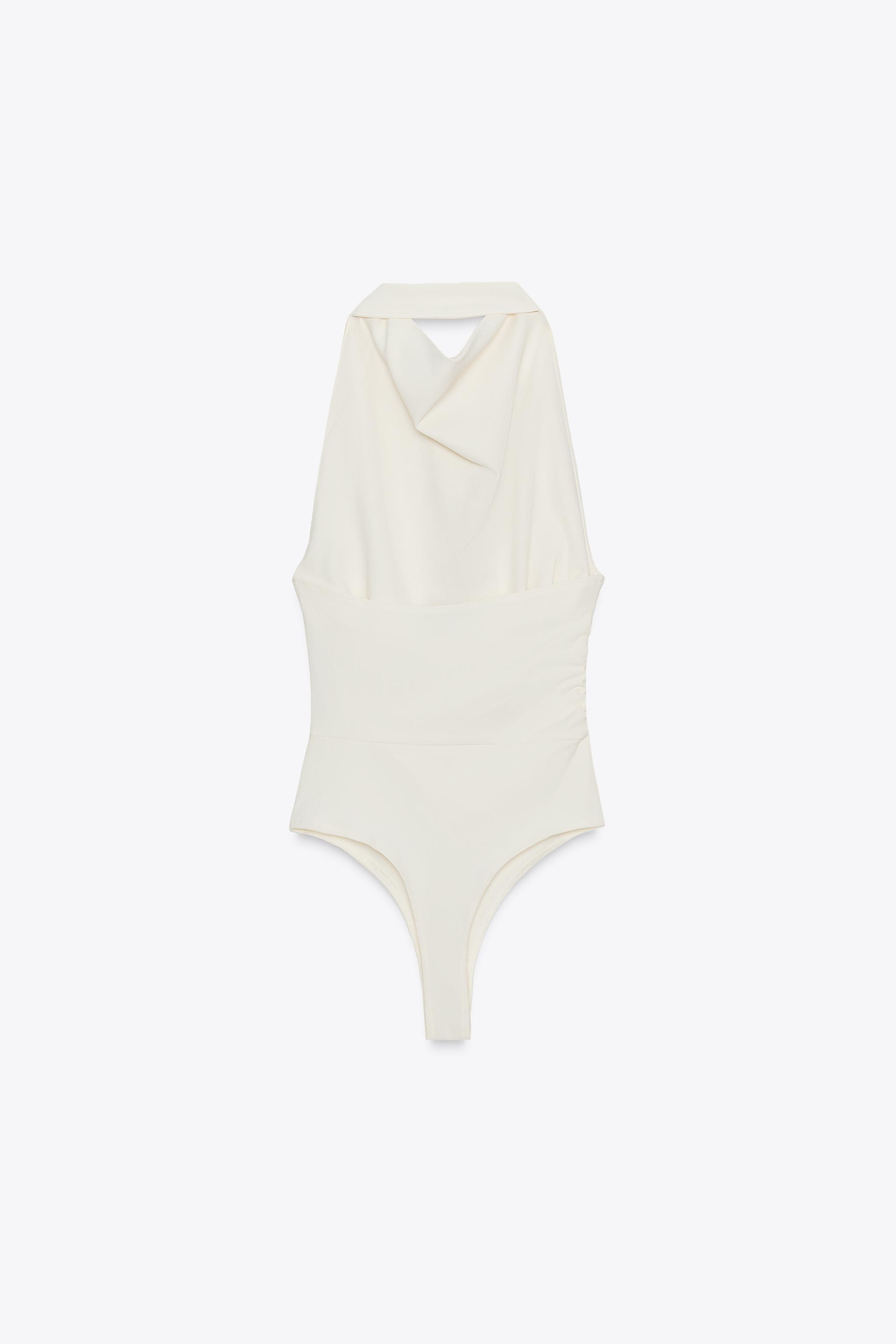 OPEN BACK HALTER BODYSUIT | Zara US