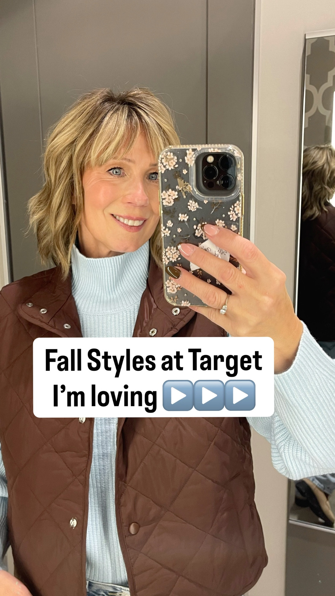 Fall Styles at Target🍂 These are some of my favorite picks! Sweaters, vests, utility jackets, corduroy barrel jeans, quilted bags & long cardigans. 
Tops & Jackets - Med
Striped blue & tan sweater - large
Pants - 6
@target


#LTKOver40 #LTKSeasonal #LTKMidsize