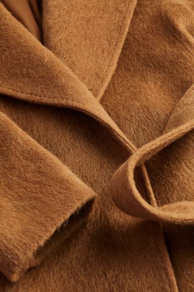 Wool-blend coat - Light brown - Ladies | H&M GB | H&M (UK, MY, IN, SG, PH, TW, HK)