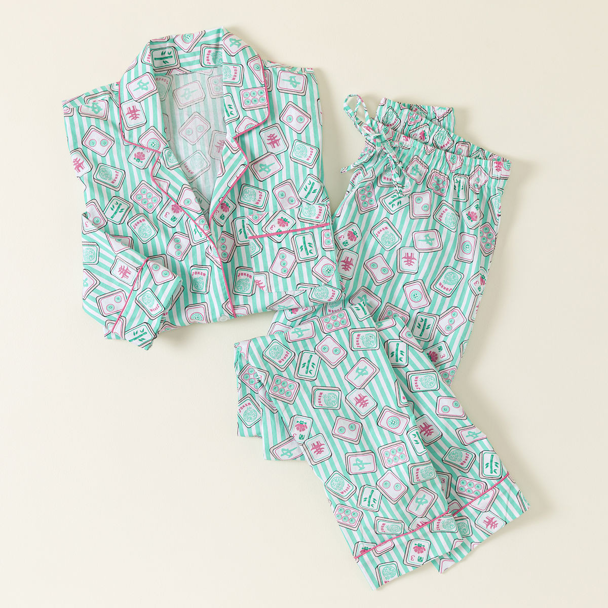 Dreaming of Mahjong Pajama Set | UncommonGoods