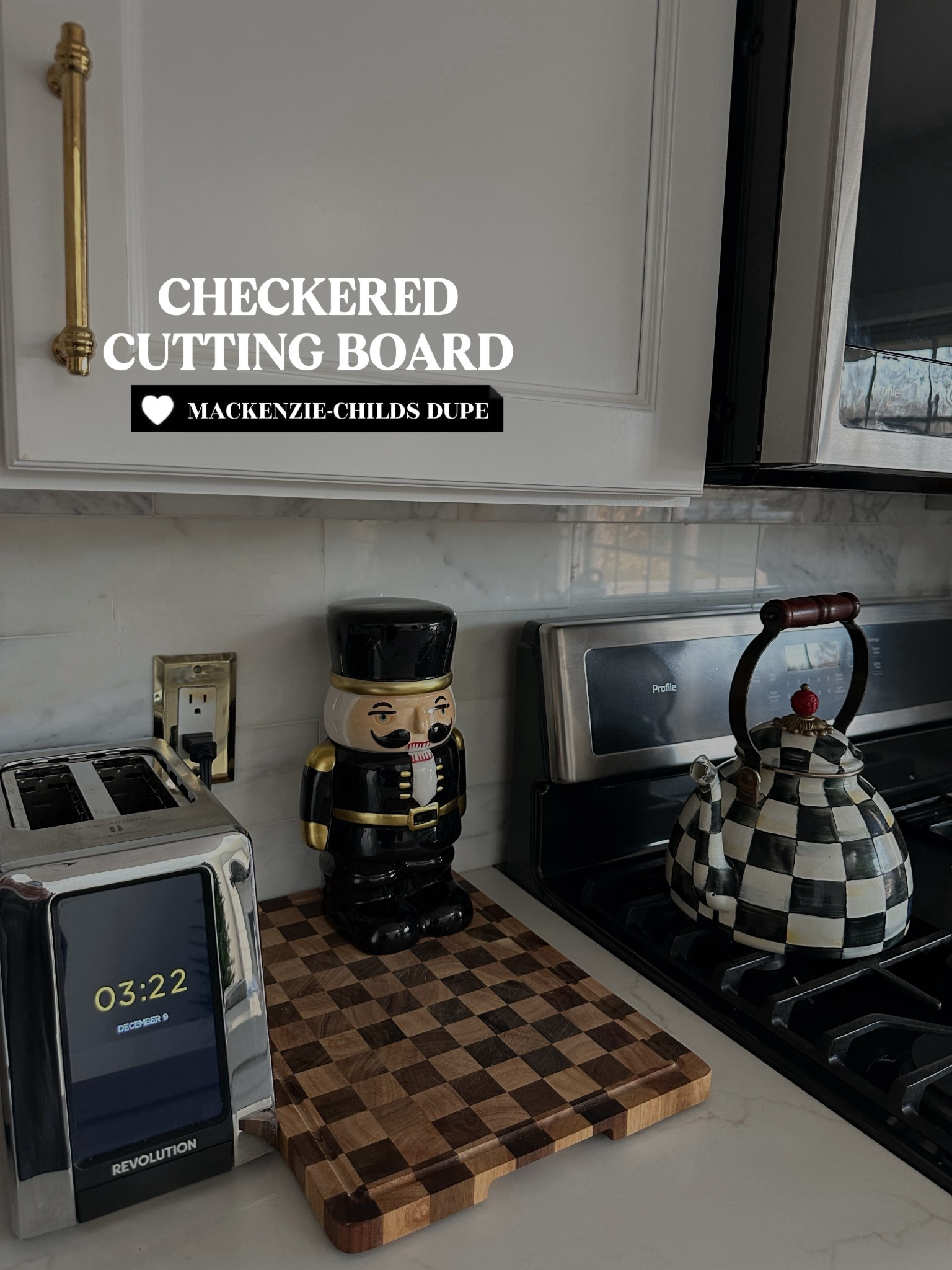 Adding a little charm to my countertop with this checkered cutting board. It’s gorgeous, has a sturdy weight & gives that high-end look!
SHOP NOW!

Checkered cutting board, kitchen decor, countertop styling, wood cutting board, hostess kitchen finds, neutral kitchen styling, holiday kitchen decor, timeless kitchen pieces, kitchen gift idea

#KitchenFinds #KitchenDecor #CheckeredCuttingBoard #WoodCuttingBoard #AmazonHome #AmazonFinds #MackenzieChildsDupe #KitchenStyling #HomeFinds #CountertopDecor #NeutralHome #HolidayKitchen #GiftIdeas #MomLife #NardineMarie

#LTKHoliday #LTKHome #LTKGiftGuide