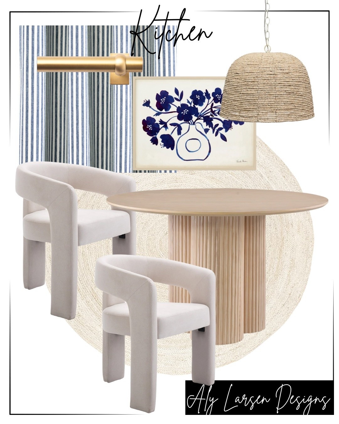 Kitchen decor 
Kitchen table and chairs
Pendant lighting 
Curtains 
Amazon round rug 

#LTKHome #LTKStyleTip