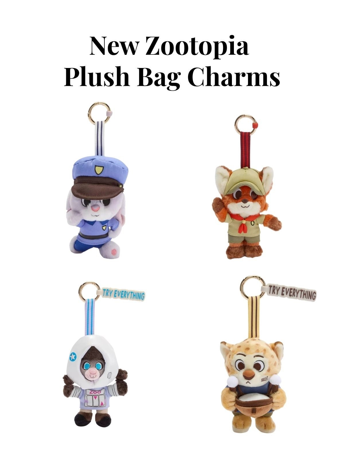 New Zootopia plush bag charms from Disney Store! 🦊🐰

#LTKTravel #LTKKids #LTKSeasonal