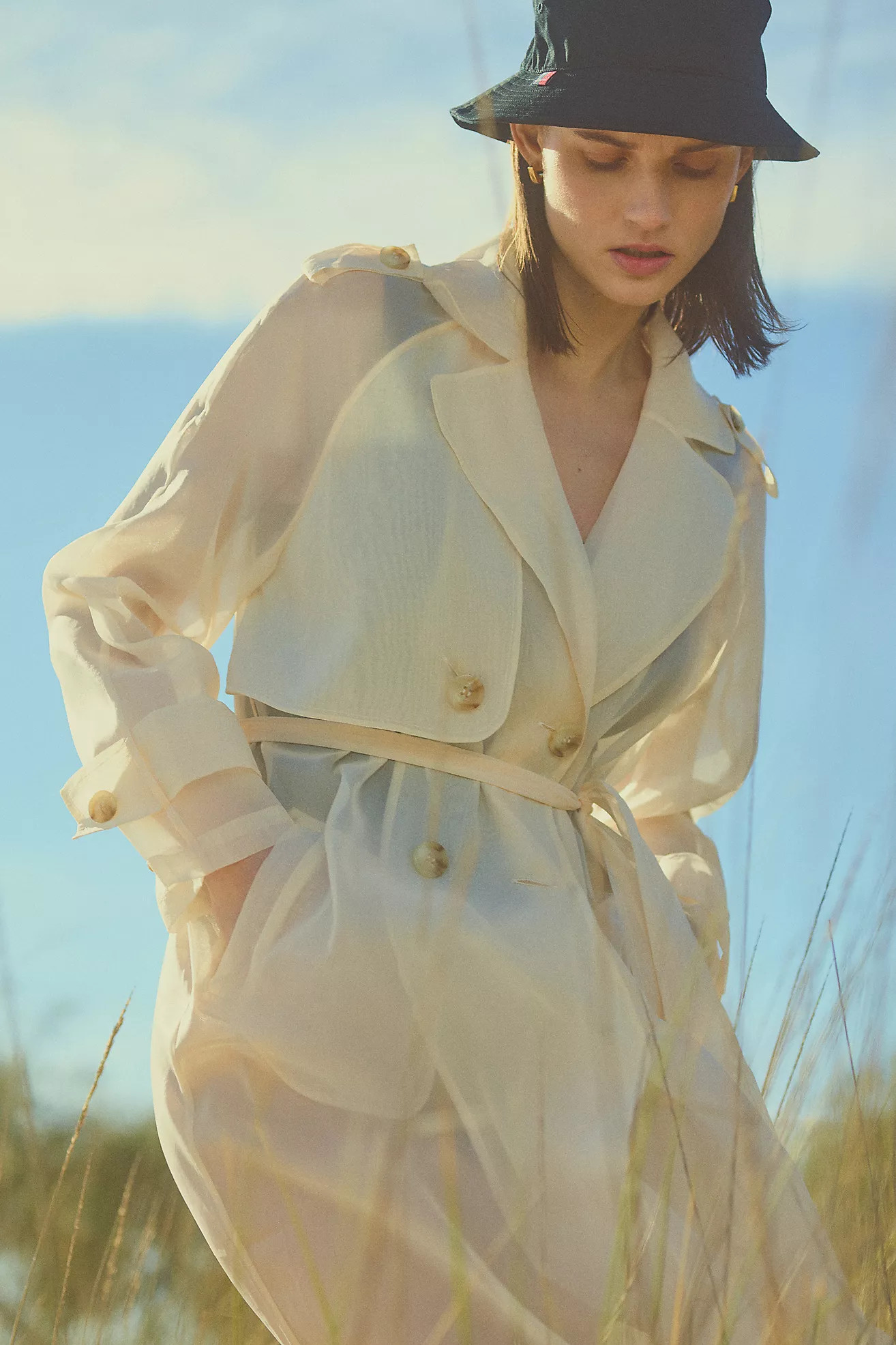 DOLAN Sheer Trench Coat | Anthropologie (US)