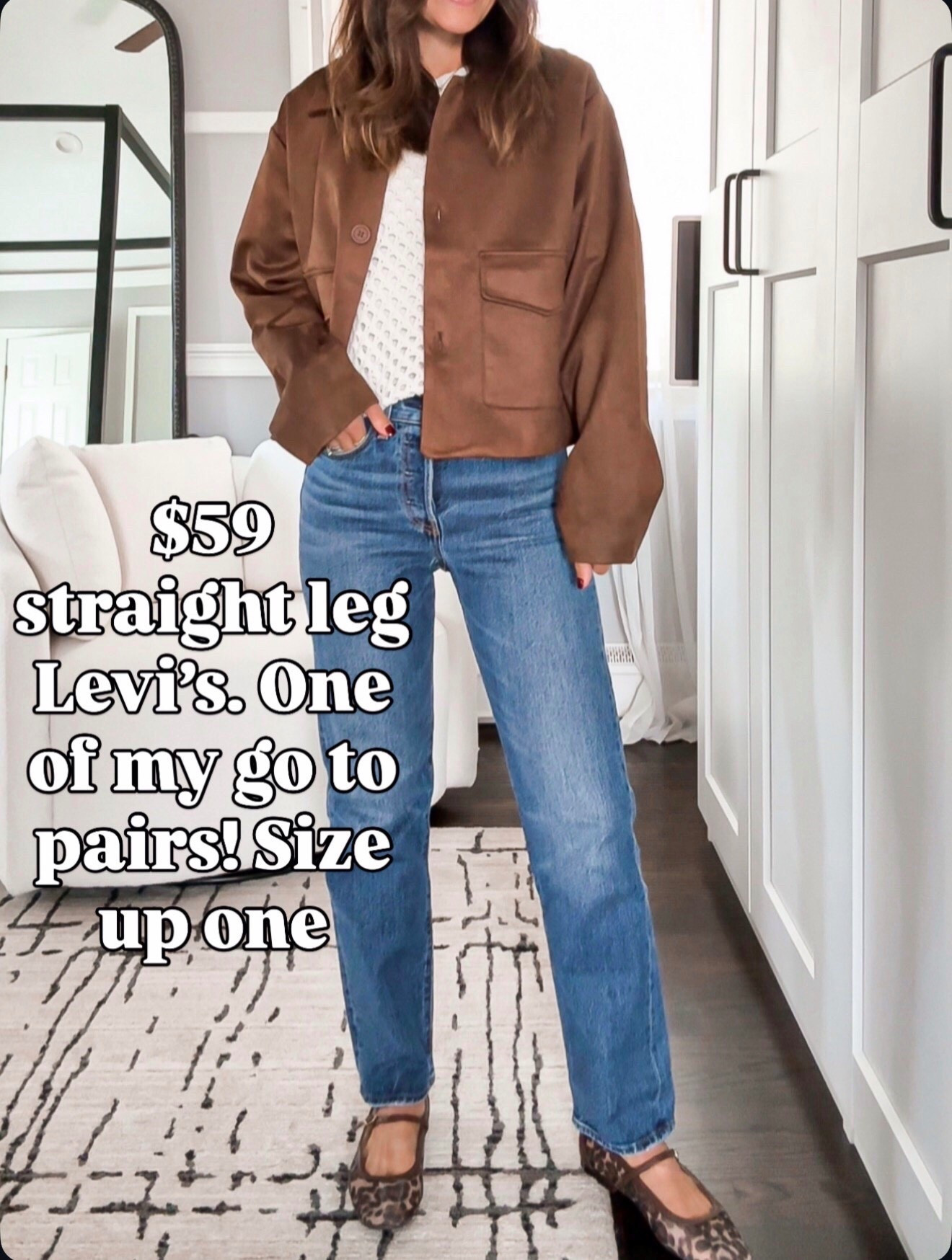 $59 Levi’s straight-leg jeans I wear on repeat — size up one! 

Follow my LTK @mrscasual on the @shop.LTK app to view this post and get my exclusive app-only content!

#LTKSeasonal #LTKFindsUnder100 #LTKOver40