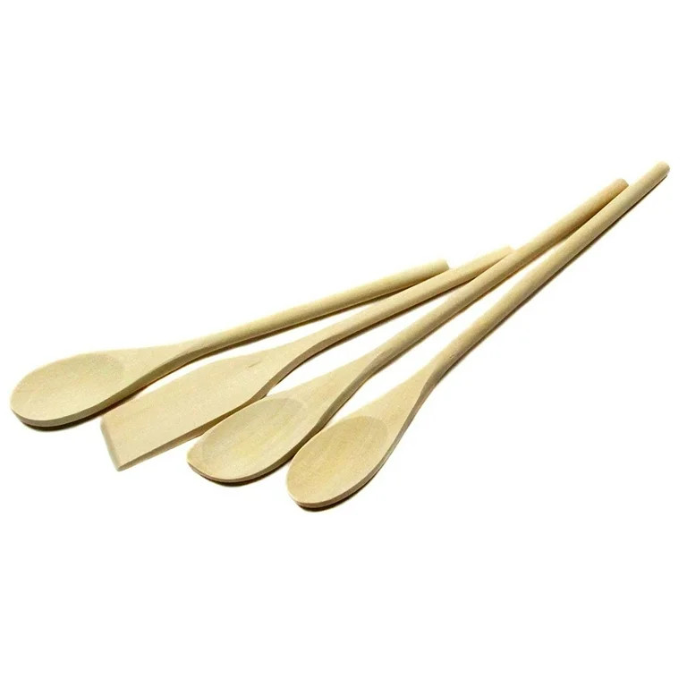Chef Craft Maple Hardwood Cooking Spoon Set with Wooden Spoons (4 Pack) | Walmart (US)