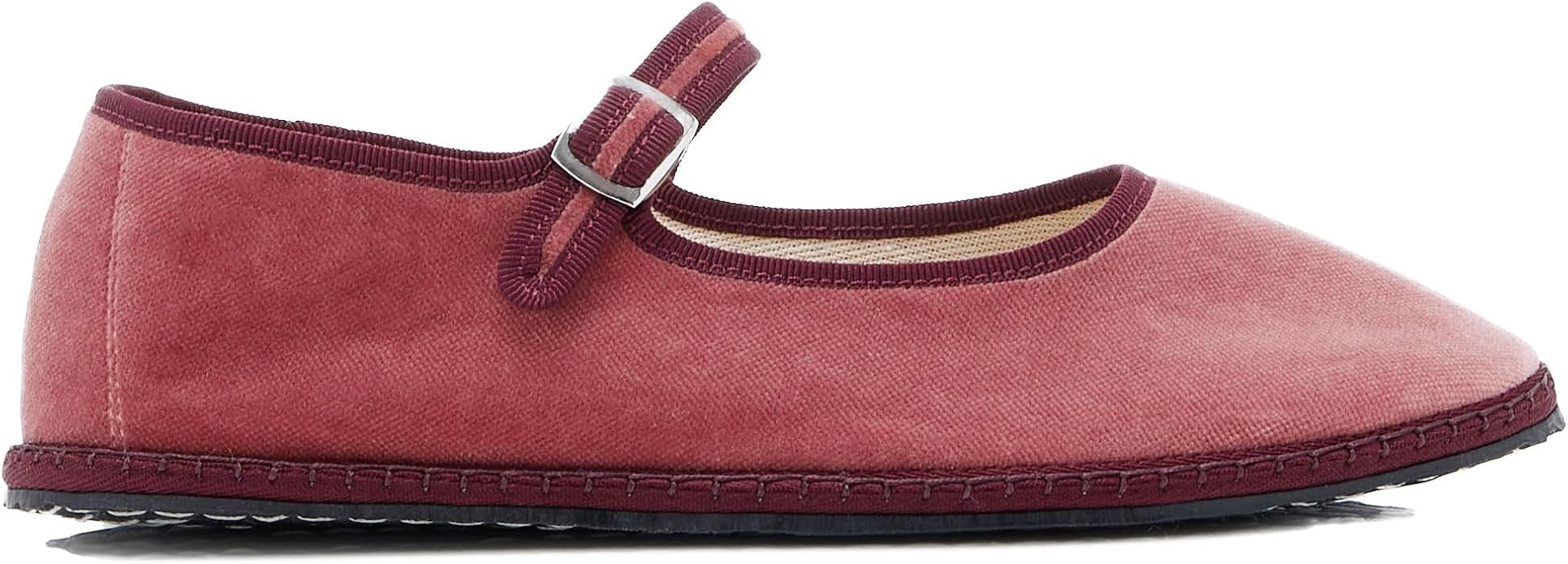 Velvet Ballet Flats for Women Cute Suede Round Toe Slip On Mary Jane Flats Casual Comfortable Bal... | Amazon (US)