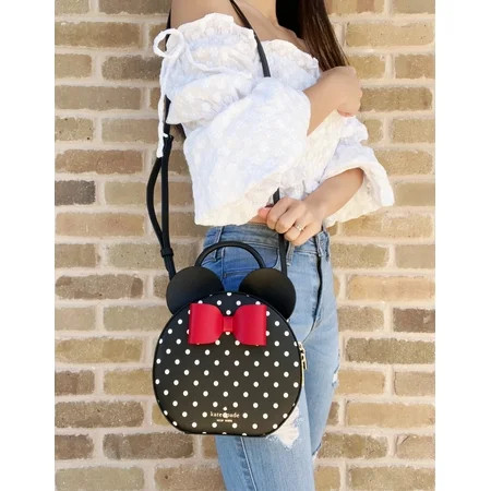 Kate Spade K4641 disney x new york minnie mouse crossbody bag in BLACK MULTI | Walmart (US)