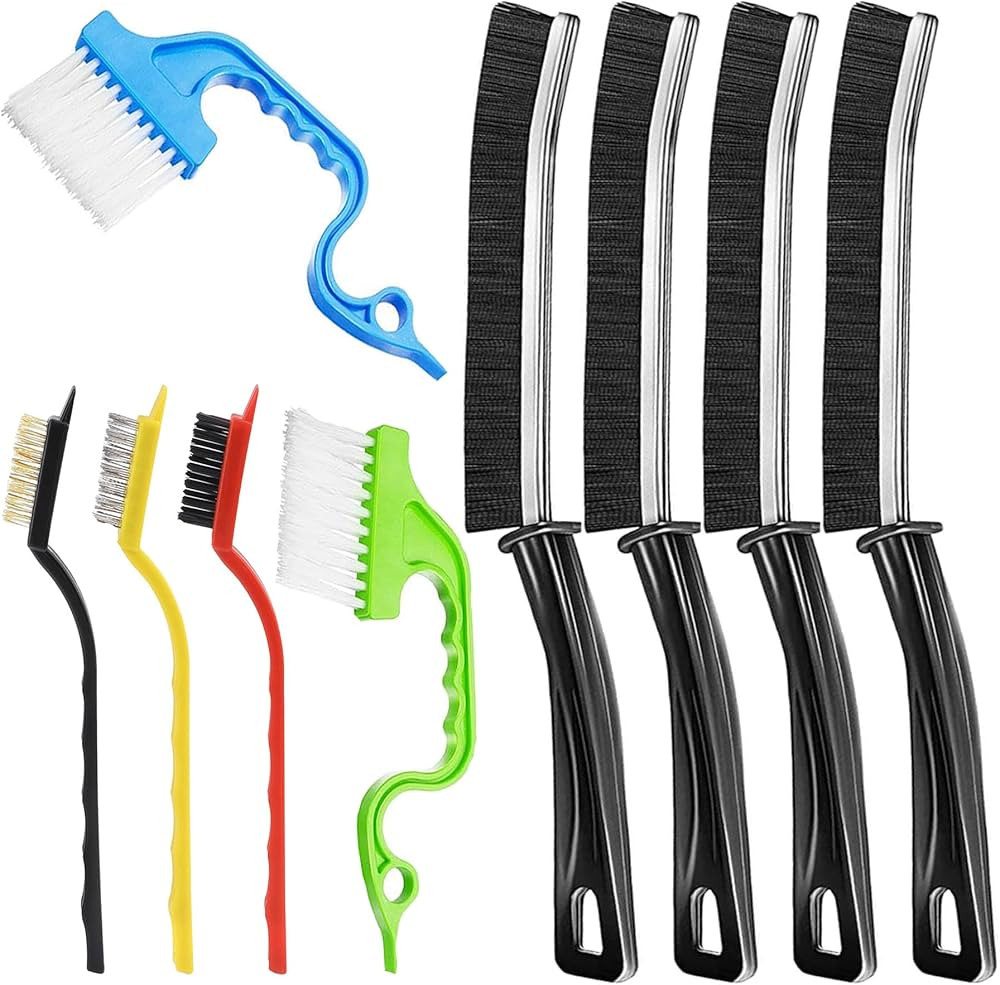 9 Pcs Hard Bristle Crevice Cleaning Brushes for Household Use, Gap Cleaning Brush Multifunctional... | Amazon (US)