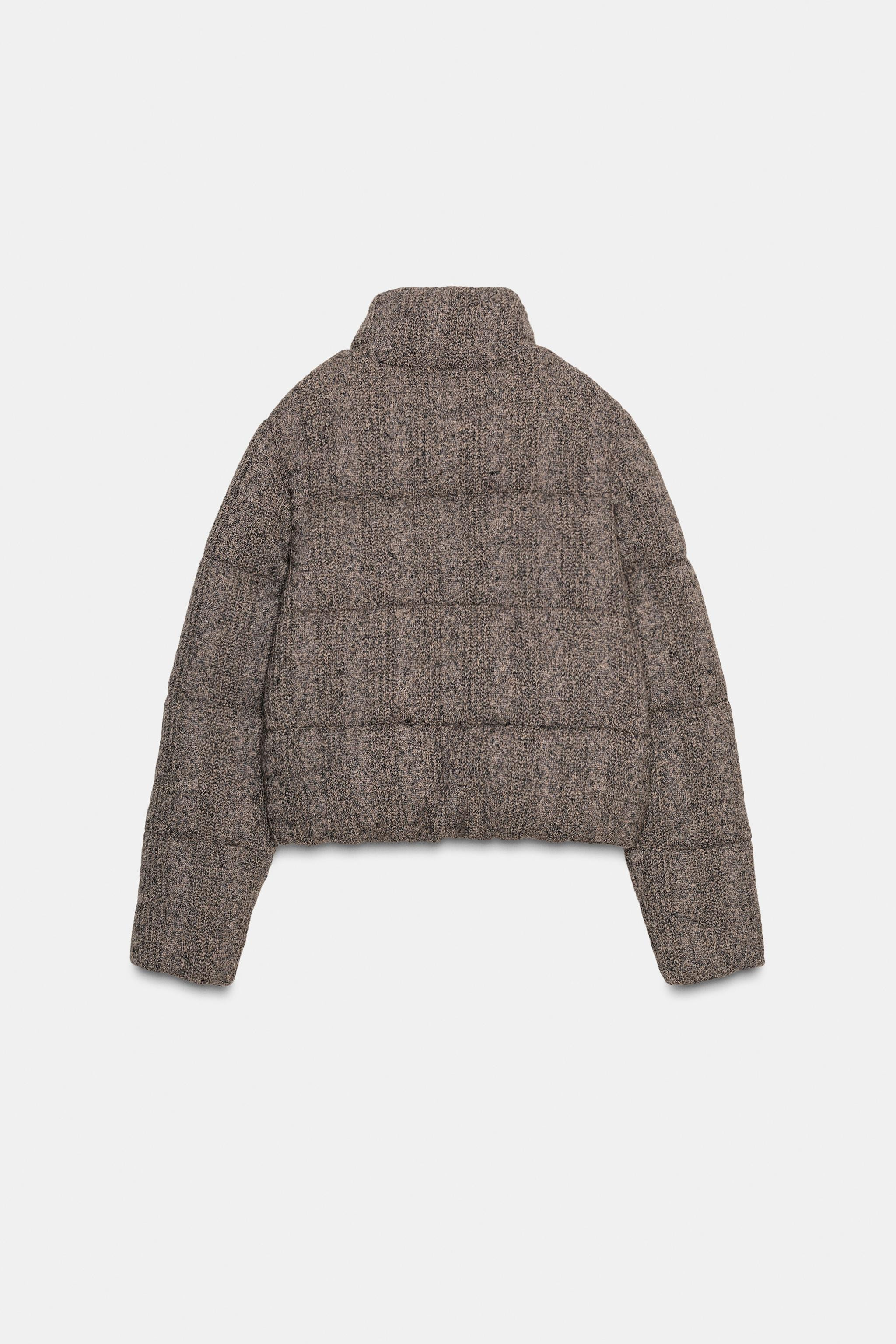 QUILTED BOMBER JACKET WITH CABLE KNIT AND THERMAL INSULATION | Zara UK