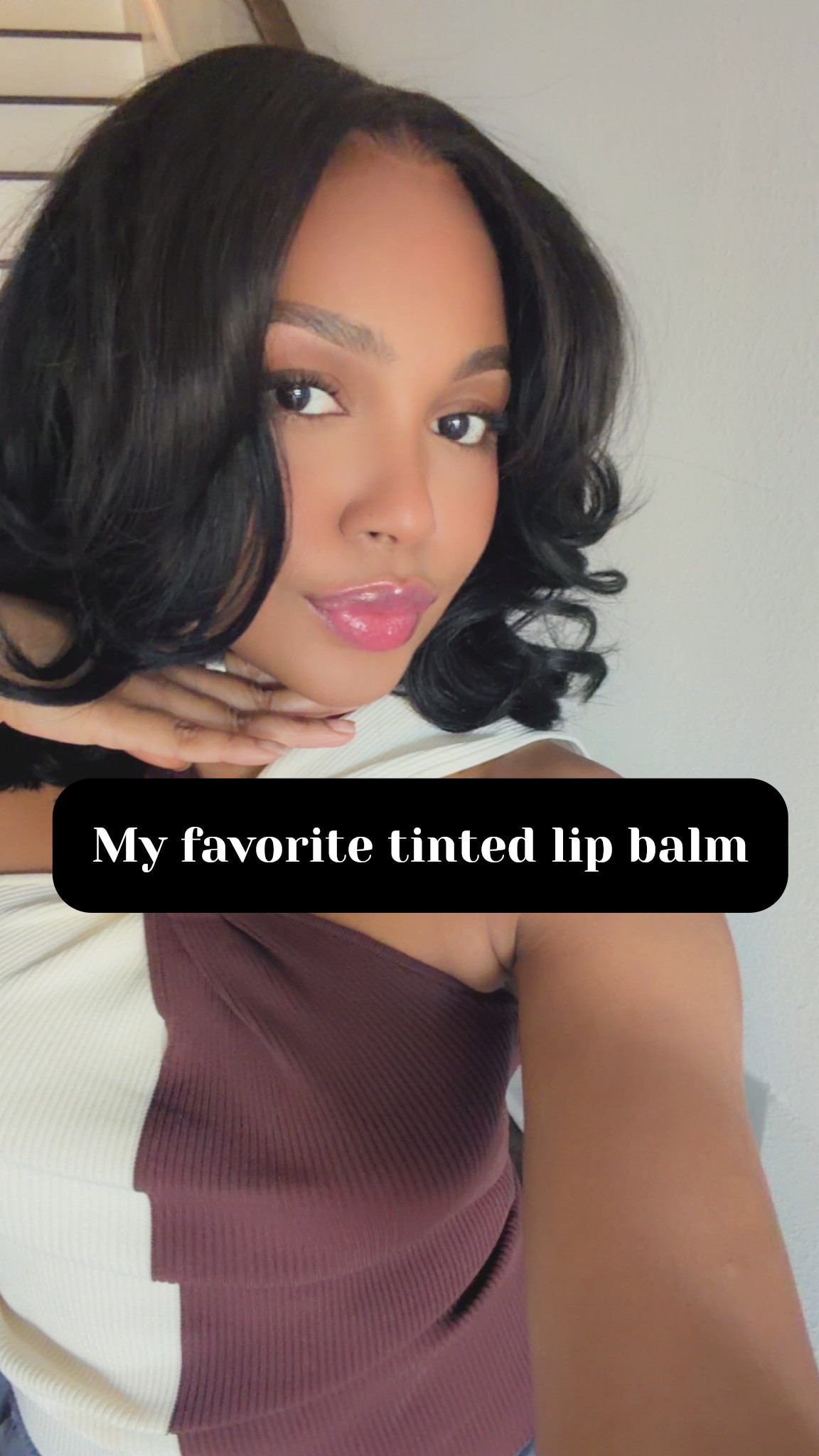 My favorite tinted lip balm that gives you the poutiest and prettiest baby pink lips 