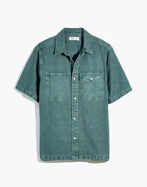 Sun-Faded Short-Sleeve Work Shirt | Madewell