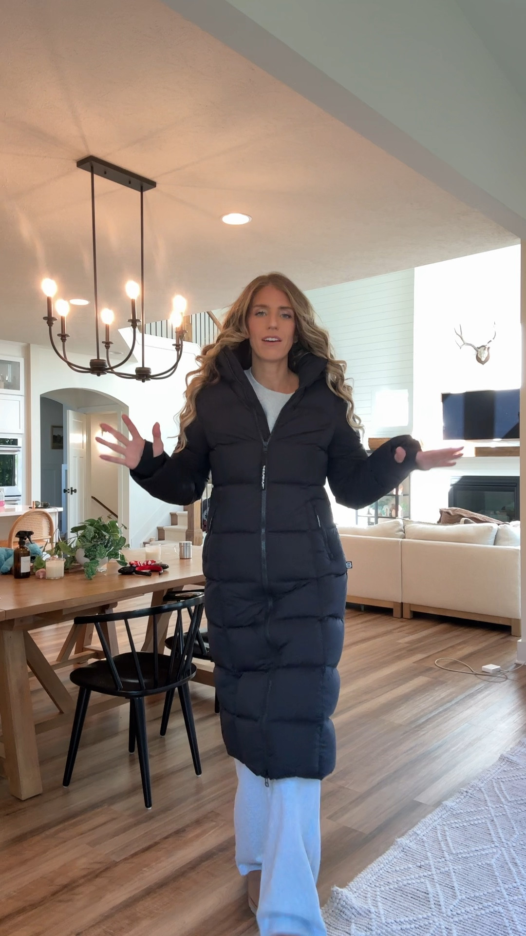 Aritzia super puff coats! Run tts but I  size up to medium to layer thicker sweaters underneath. This coat is worth the hype and I’ve had my first super puff for 3 years now! It’s super warm but also not heavy and bulky! Tall girl friendly too! Linked other length options below under “similar"

BASE UNDERNEATH: wearing medium in sweatshirt and medium TALL in lounge pants! Tall and + petite sizes! 

Winter coats, puffer coats, outdoors wear 

 #LTKSeasonal 

#LTKTall

#LTKTall