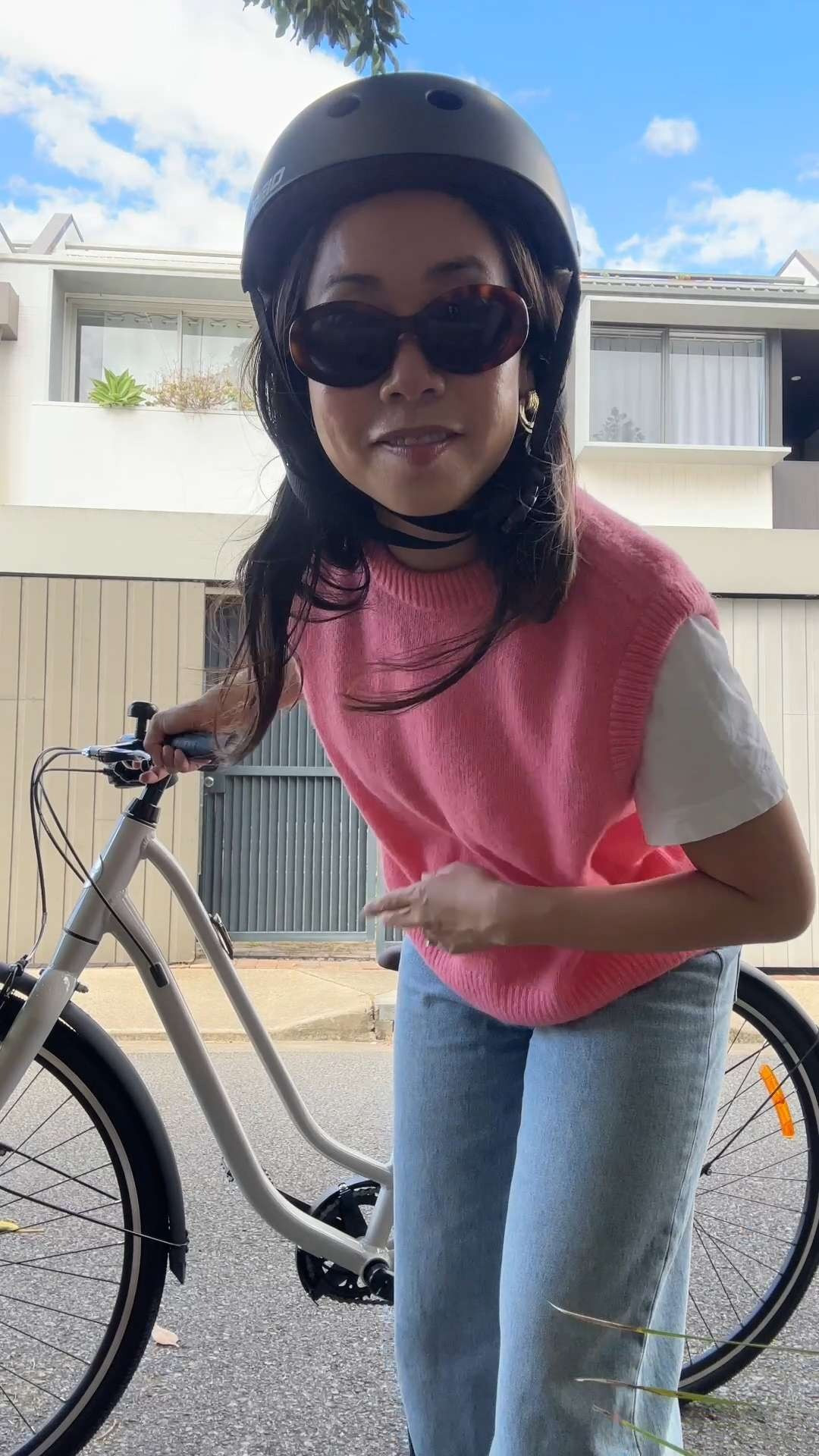 Sunday bike riding OOTD! Wearing a size S in my t-shirt from Arket (I've linked a similar option from Uniqlo where I'd also be a size S), size S in my vest, size 26 in my jeans, sneakers and Celine sunglasses linked too (they're several hundred dollars cheaper to buy from where I've linked below than they are to buy in the Celine stores in Sydney - wild, i know!  

 #LTKaustralia #LTKspring #LTKstyletip